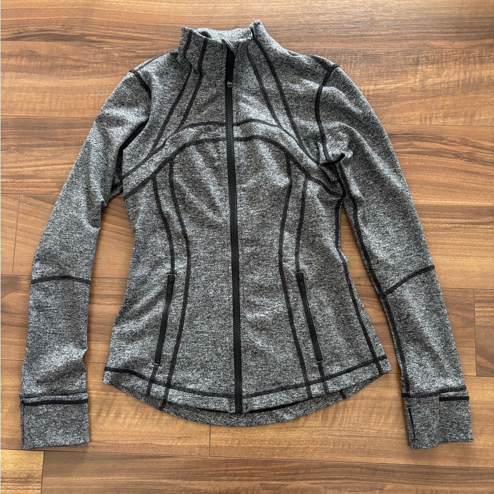 Gray Full-Zip Athletic Jacket